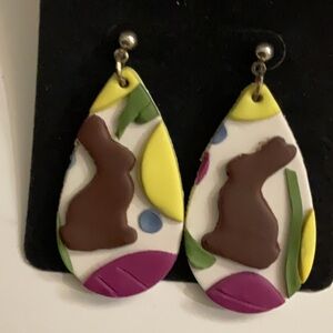 Chocolate Bunny Earrings